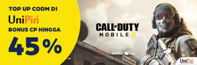 TOP UP CODM MUDAH DAN CEPAT DI UNIPIN, DAPAT BONUS HINGGA 45%